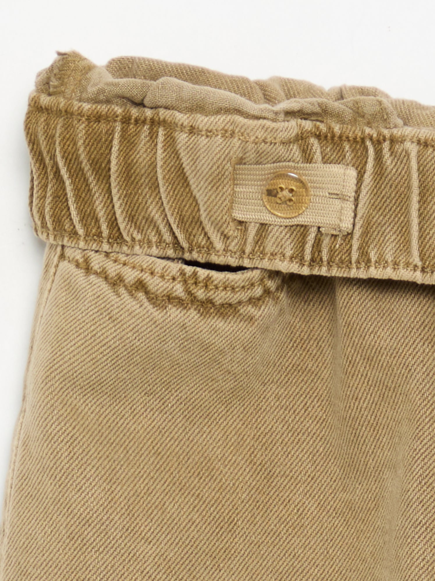 Pantalon large uni - Beige