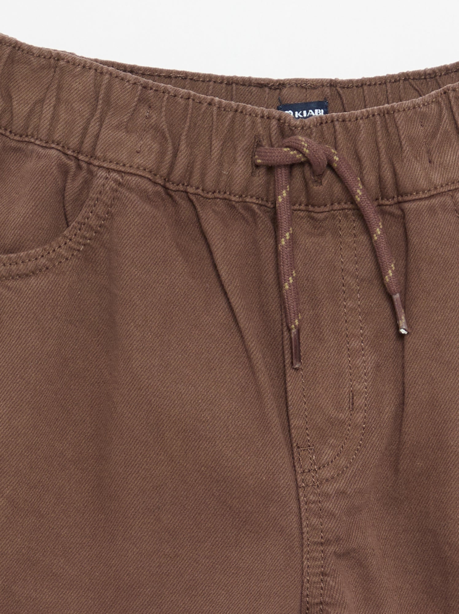 Pantalon large uni - Marron