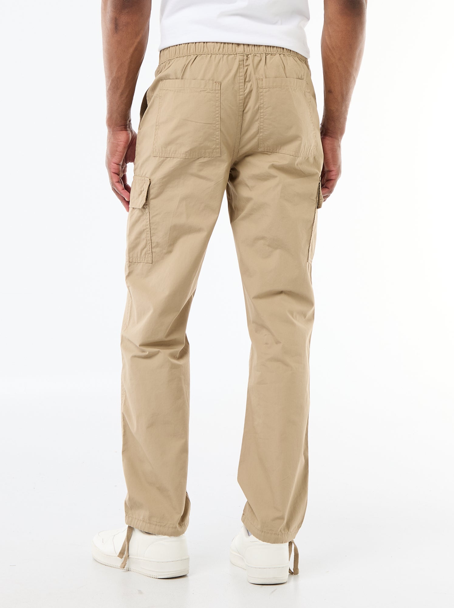 Pantalon multipoche regular fit - Beige
