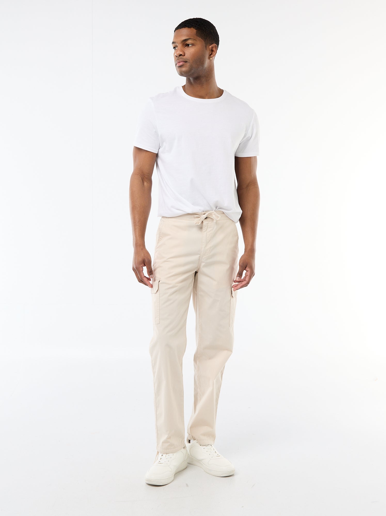 Pantalon multipoche regular fit - Gris