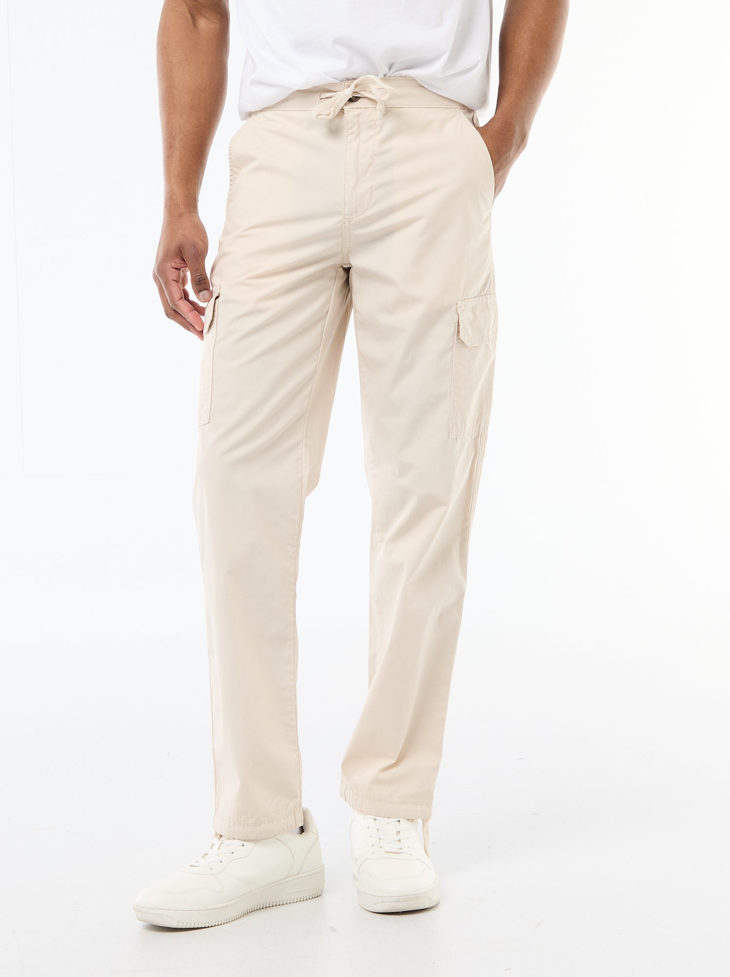 Pantalon multipoche regular fit - Gris