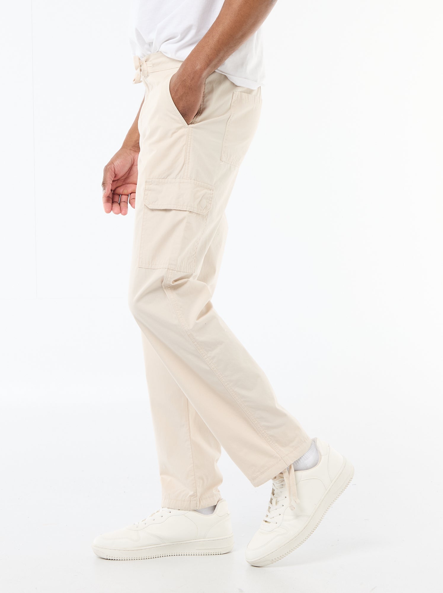 Pantalon multipoche regular fit - Gris