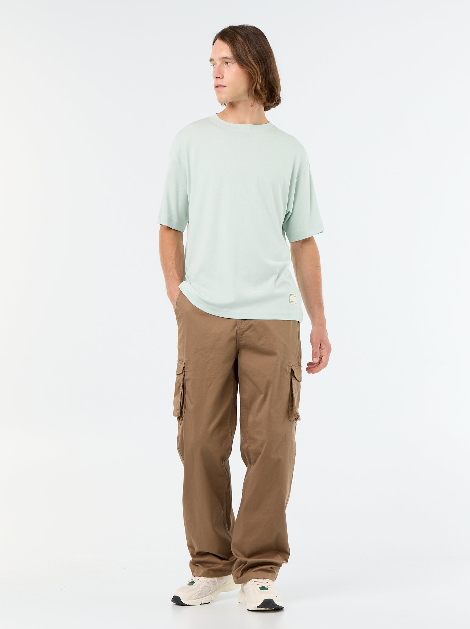 Pantalon multipoche regular fit - Marron
