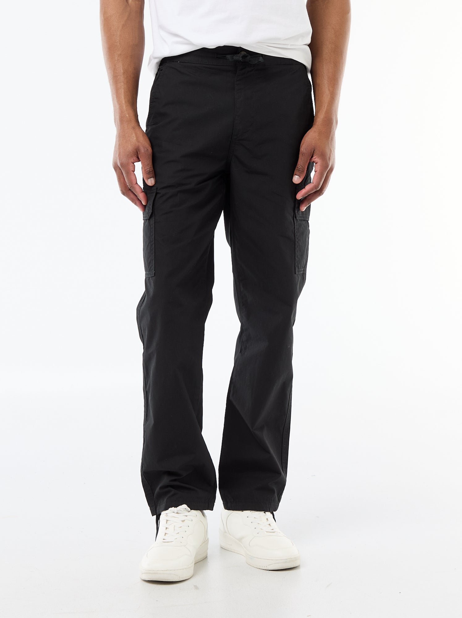 Pantalon multipoche regular fit - Noir