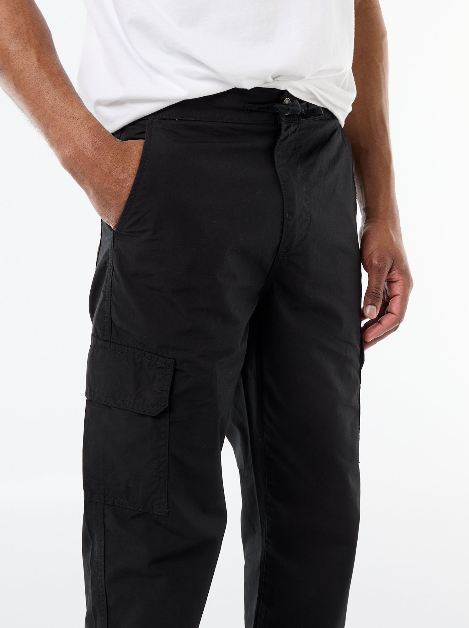Pantalon multipoche regular fit - Noir