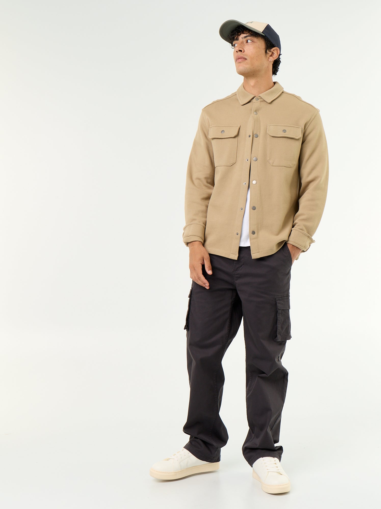 Pantalon multipoche regular fit - Noir (GCS13_2)