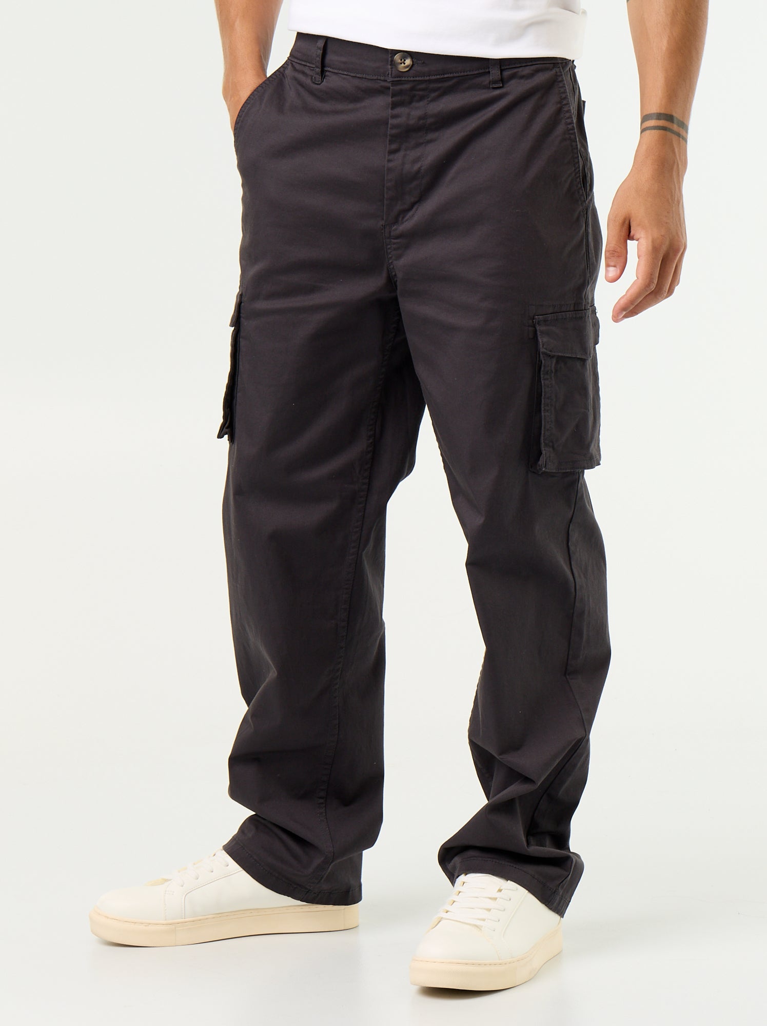 Pantalon multipoche regular fit - Noir (GCS13_2)