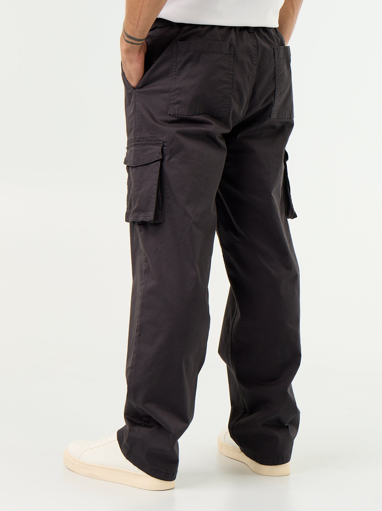 Pantalon multipoche regular fit - Noir (GCS13_2)