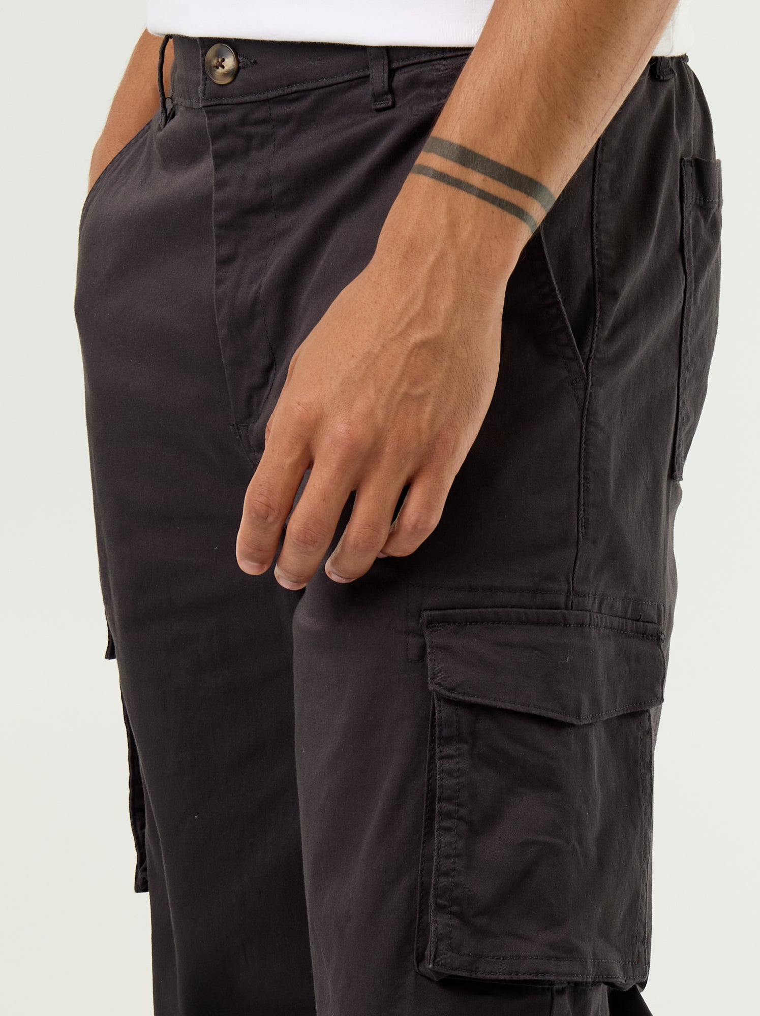 Pantalon multipoche regular fit - Noir (GCS13_2)