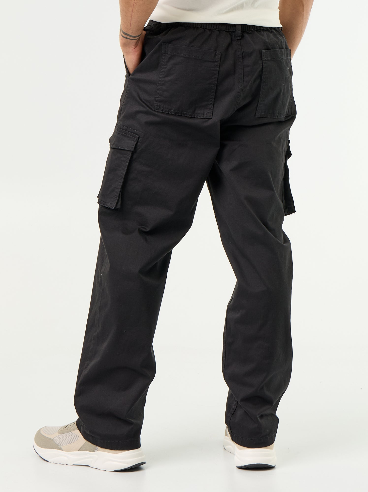 Pantalon multipoche regular fit - Noir (GCS13_5)