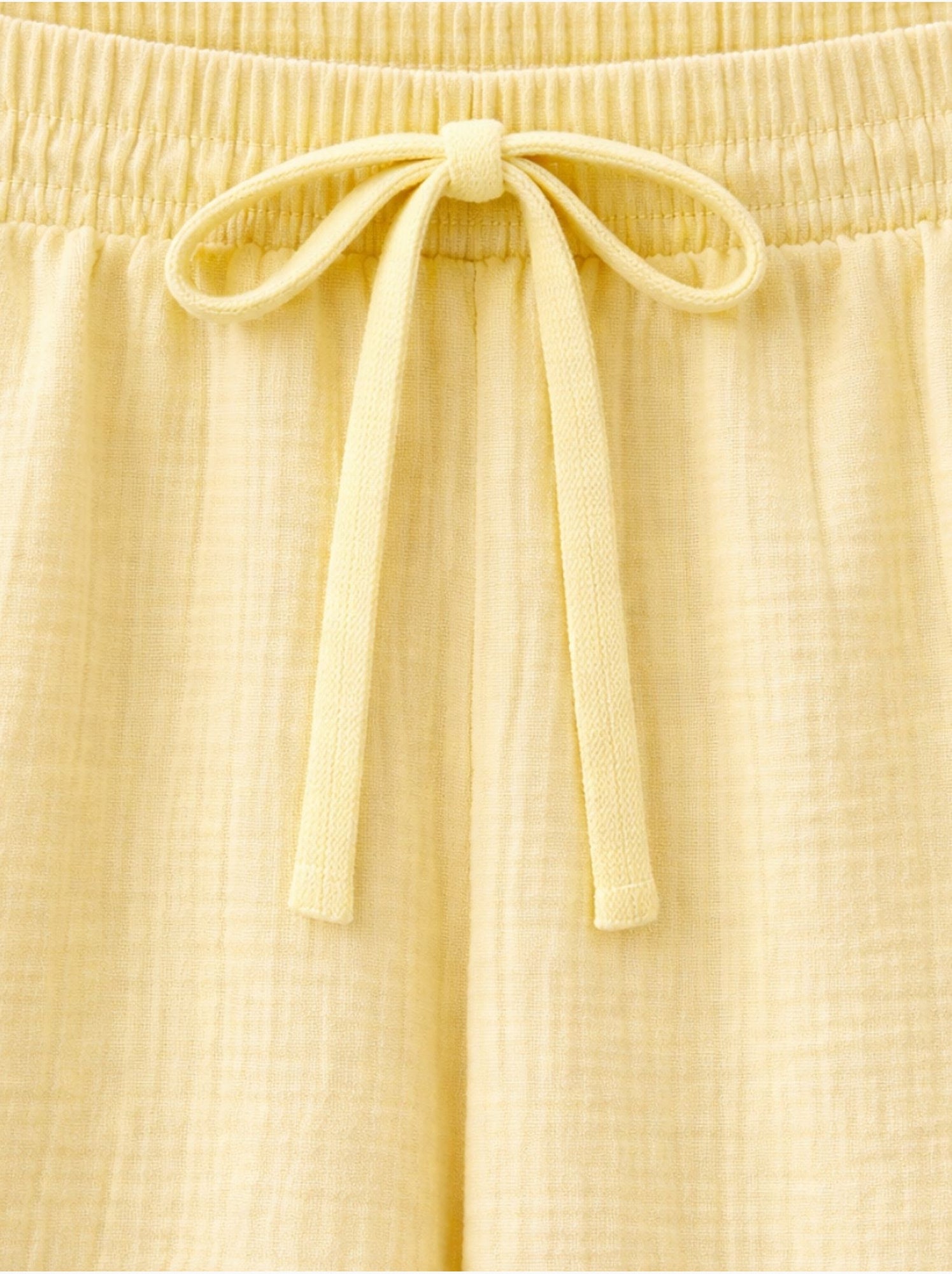 Pantalon palazzo texturé taille haute mixray - Jaune citron