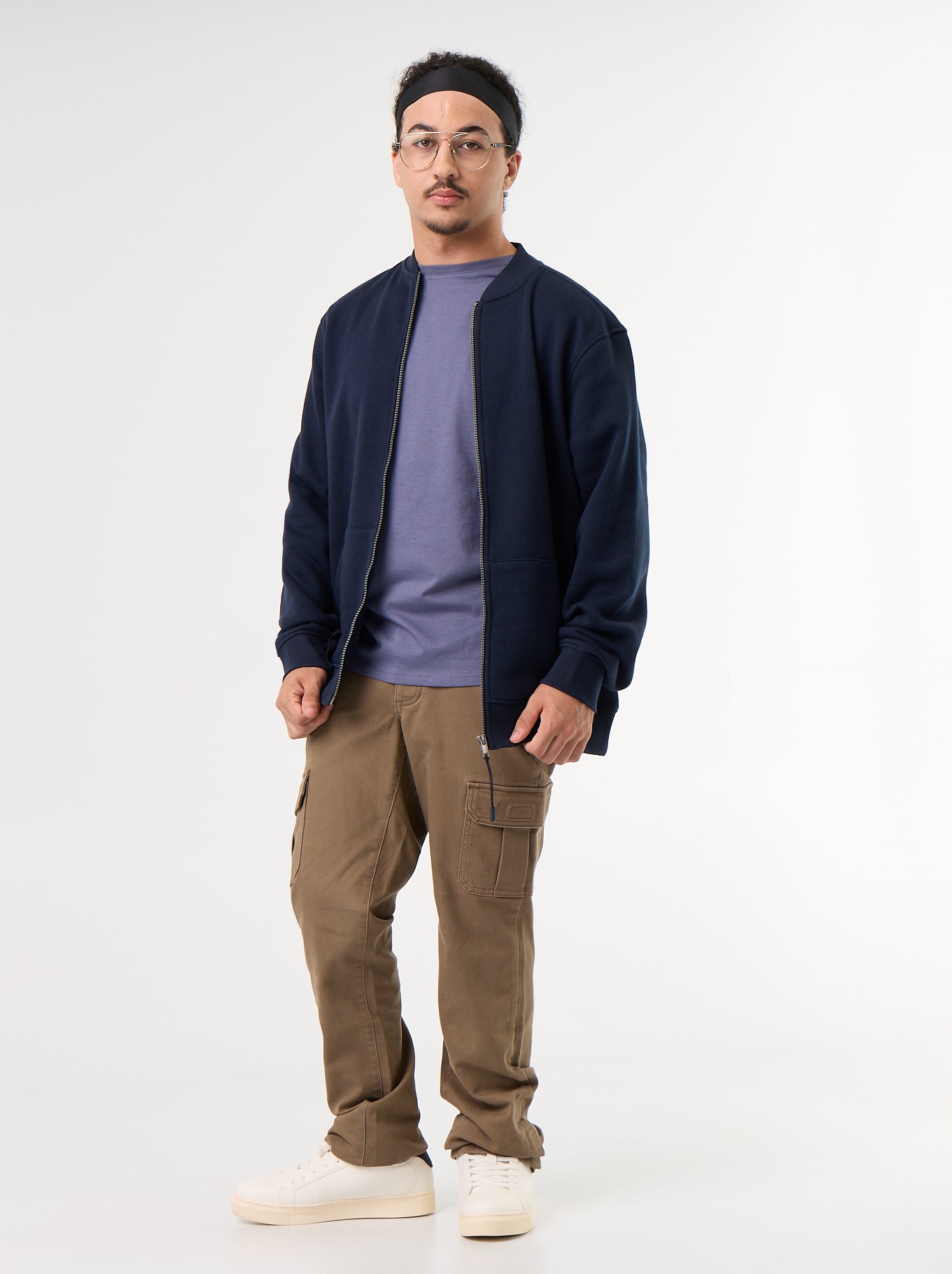 Pantalon regular avec poches à rabat - collection facile à enfiler - Marron