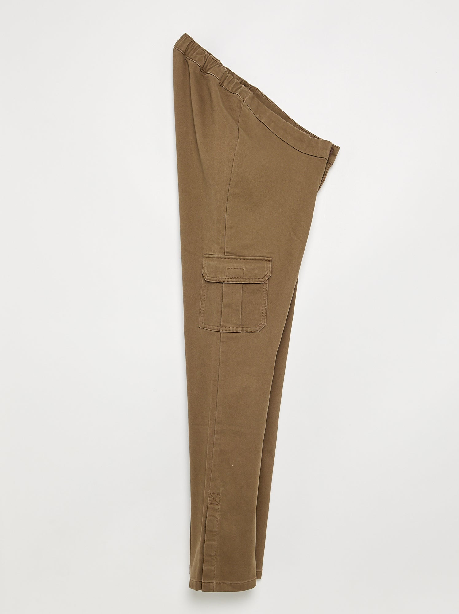 Pantalon regular avec poches à rabat - collection facile à enfiler - Marron