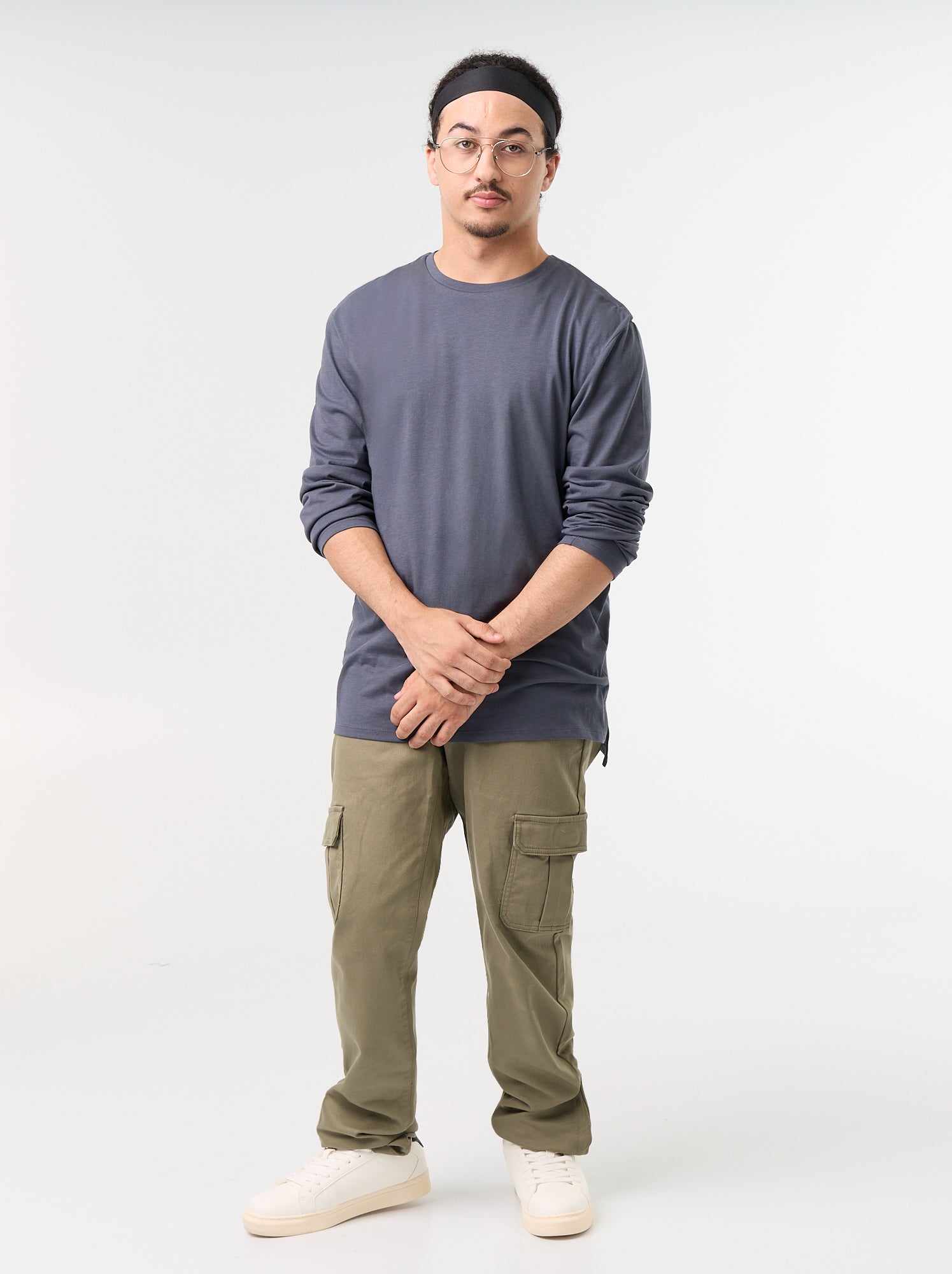 Pantalon regular avec poches à rabat - collection facile à enfiler - Vert