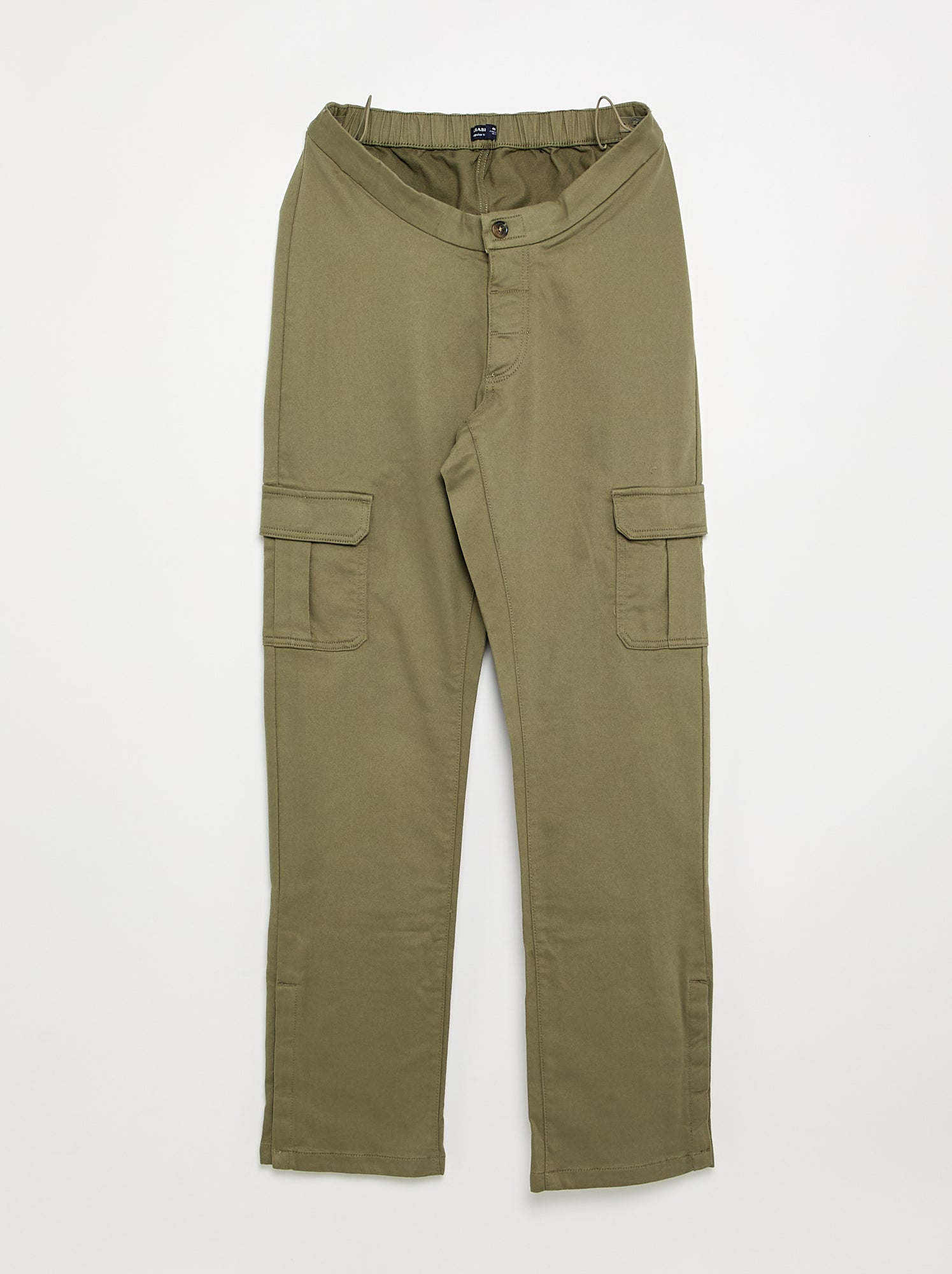 Pantalon regular avec poches à rabat - collection facile à enfiler - Vert