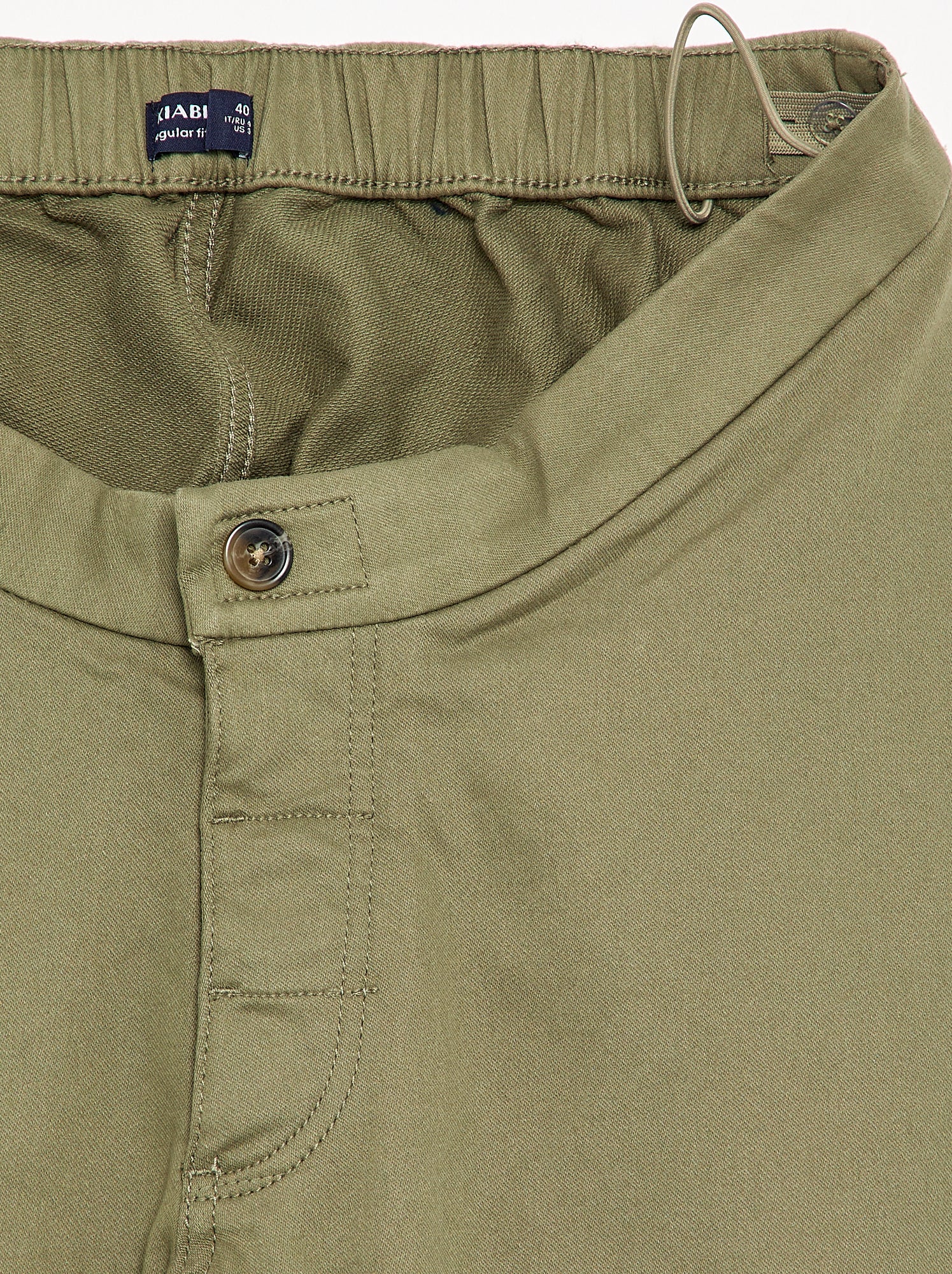 Pantalon regular avec poches à rabat - collection facile à enfiler - Vert