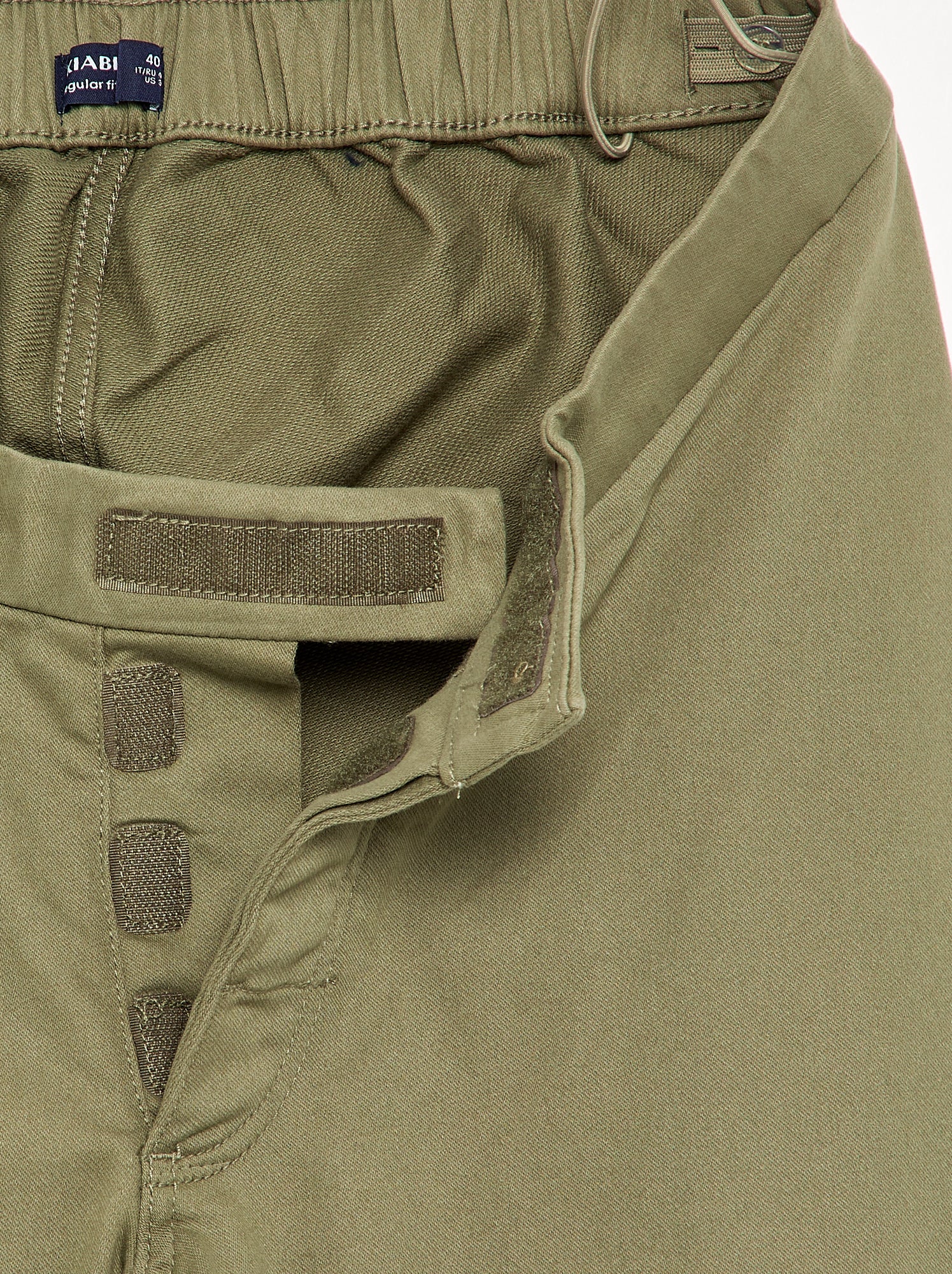 Pantalon regular avec poches à rabat - collection facile à enfiler - Vert