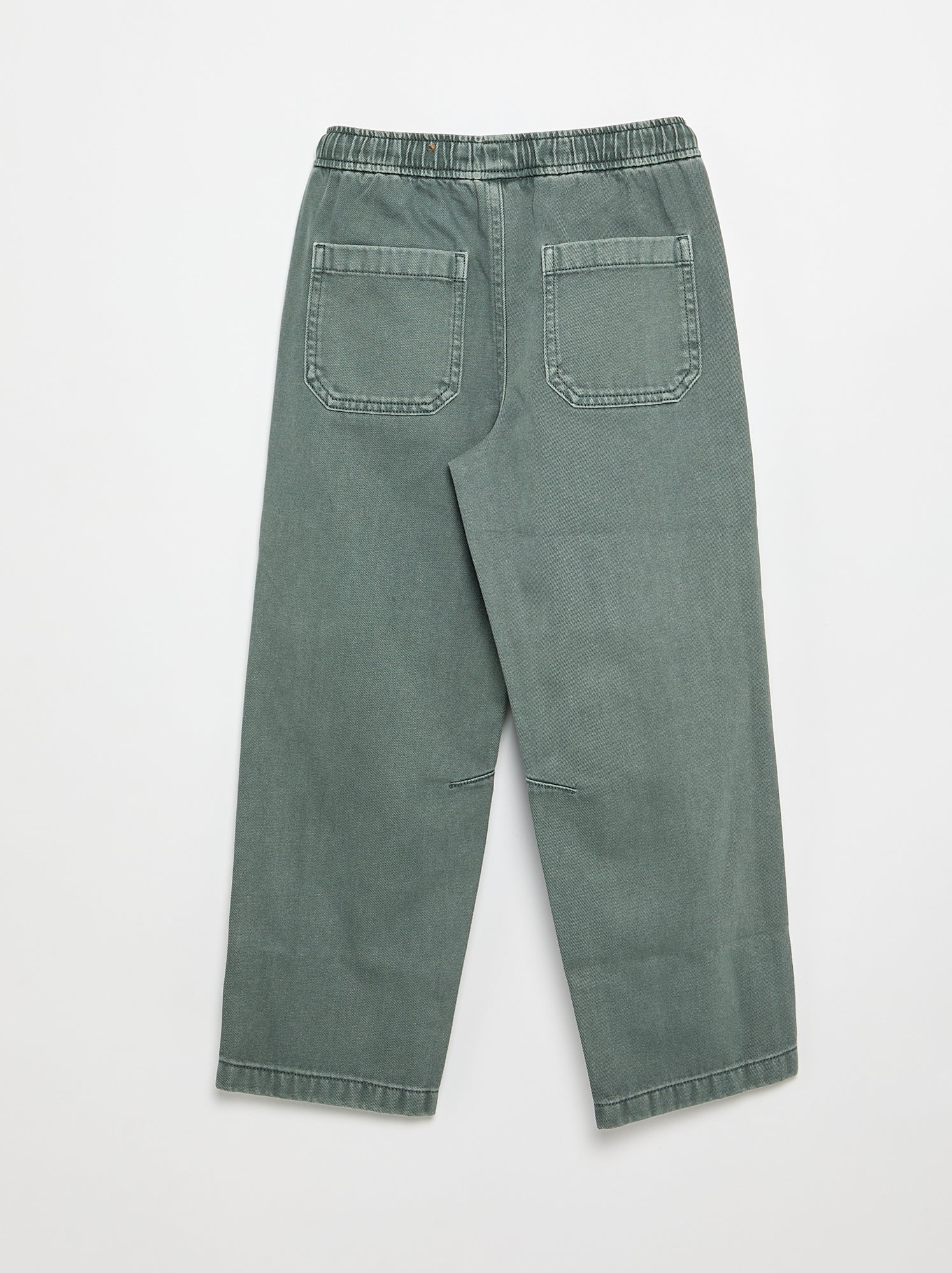 Pantalon relaxed fit taille élastiquée - Vert (FYR28_4)