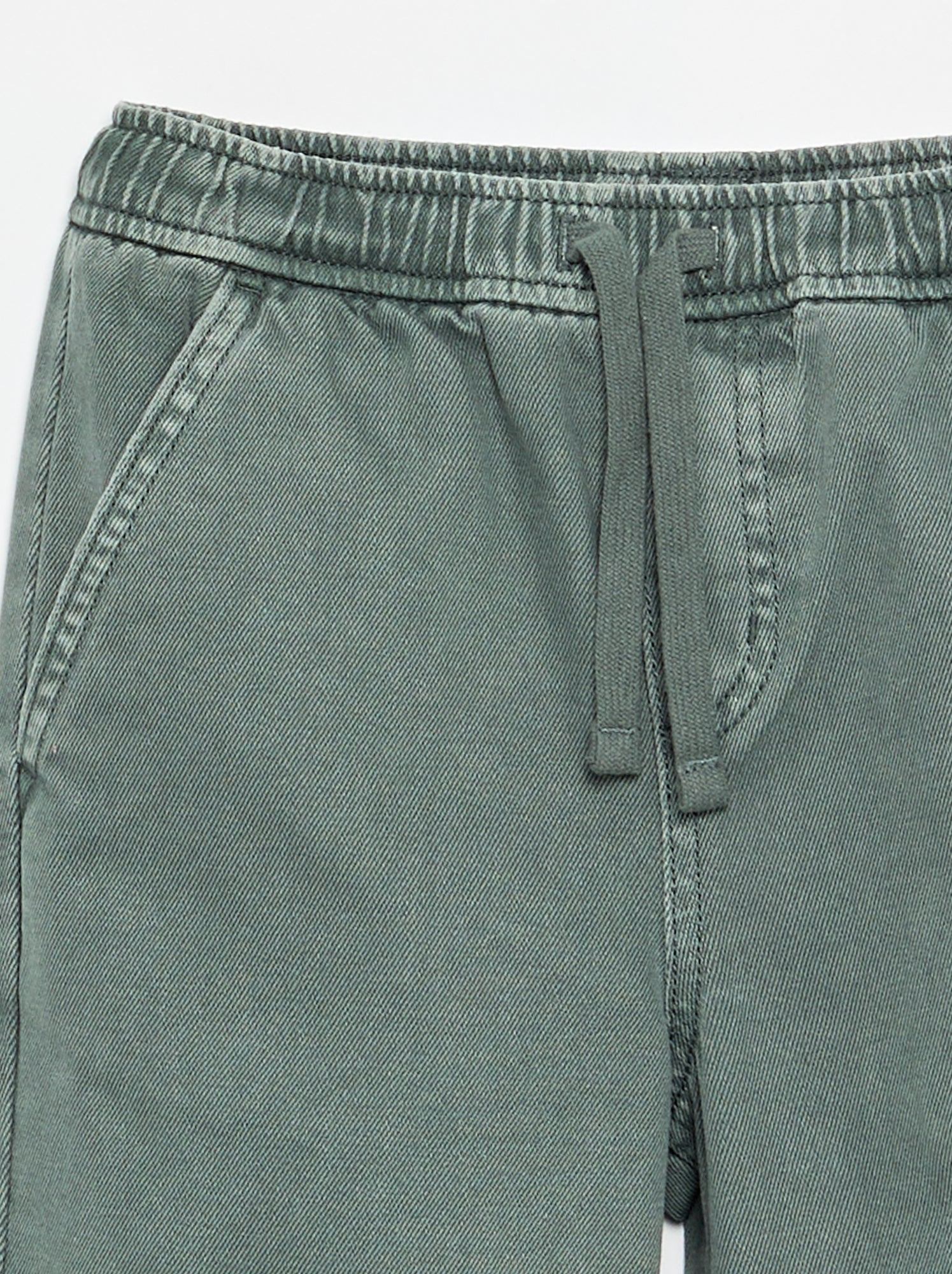 Pantalon relaxed fit taille élastiquée - Vert (FYR28_4)
