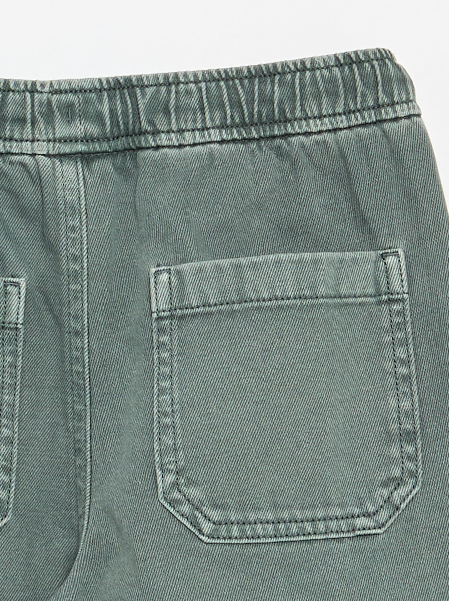 Pantalon relaxed fit taille élastiquée - Vert (FYR28_4)