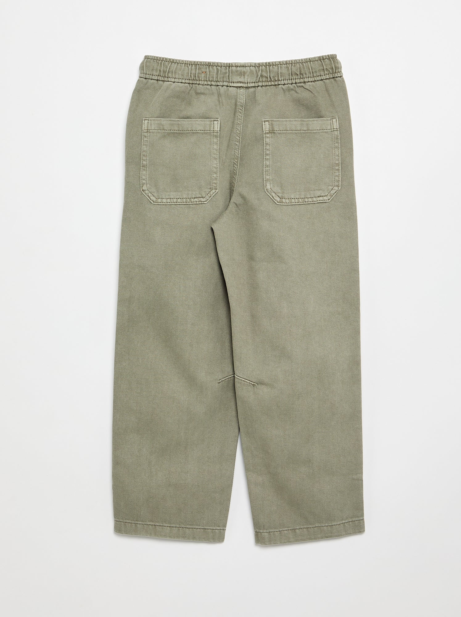 Pantalon relaxed fit taille élastiquée - Vert (FYR28_6)