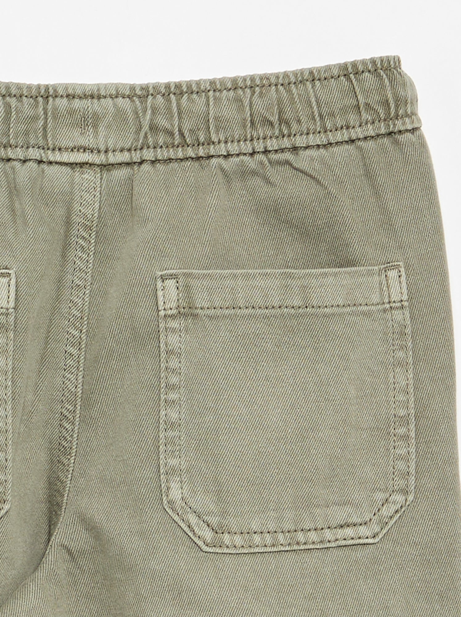 Pantalon relaxed fit taille élastiquée - Vert (FYR28_6)