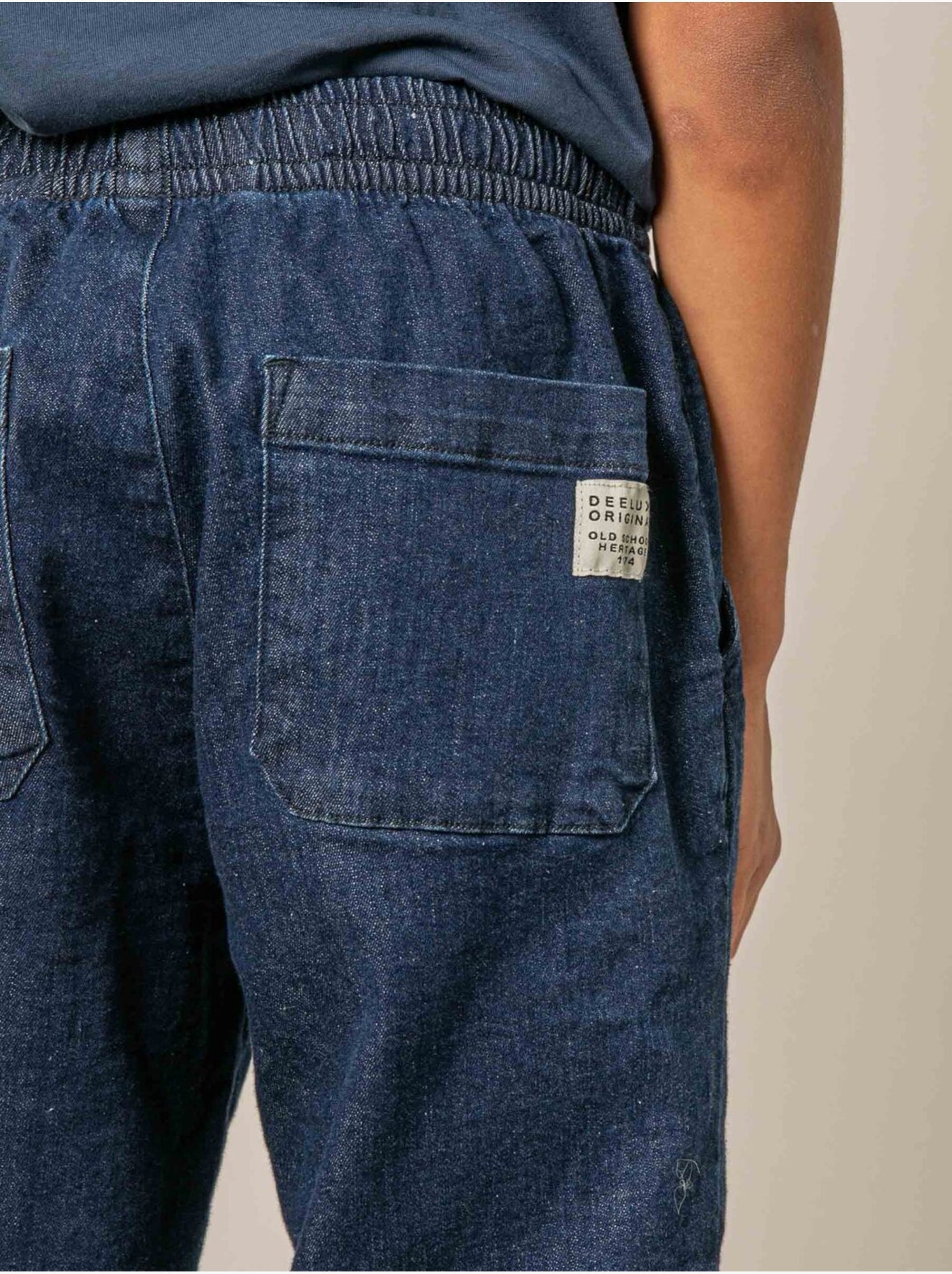 Pantalon relaxed garçon en denim 'deeluxe' - Bleu
