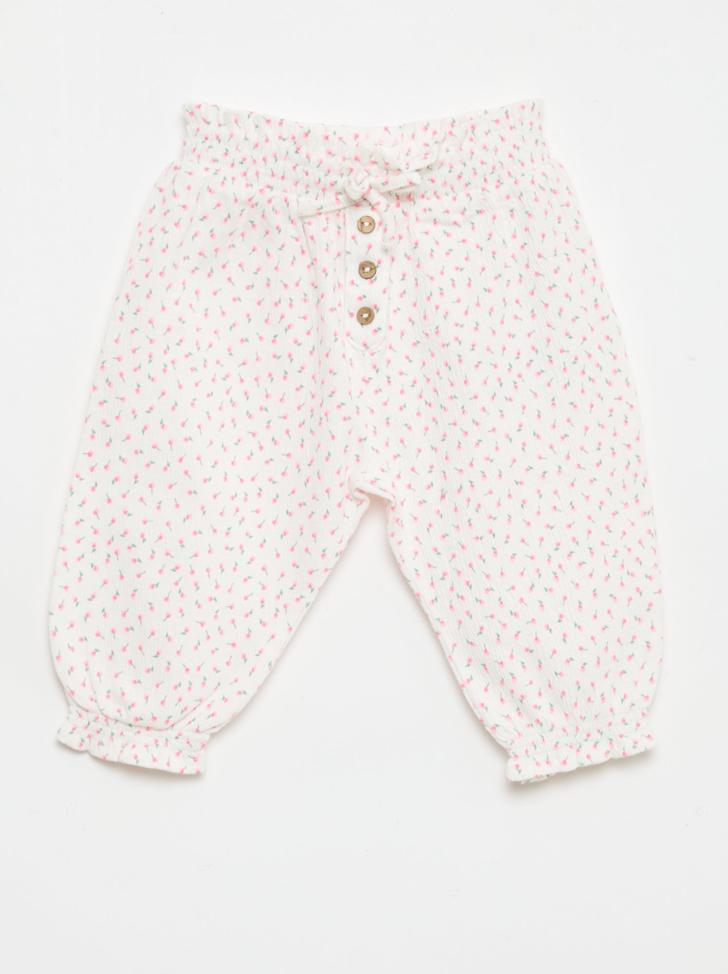 Pantalon Sarouel en jersey de coton - Blanc (FNT06_1)