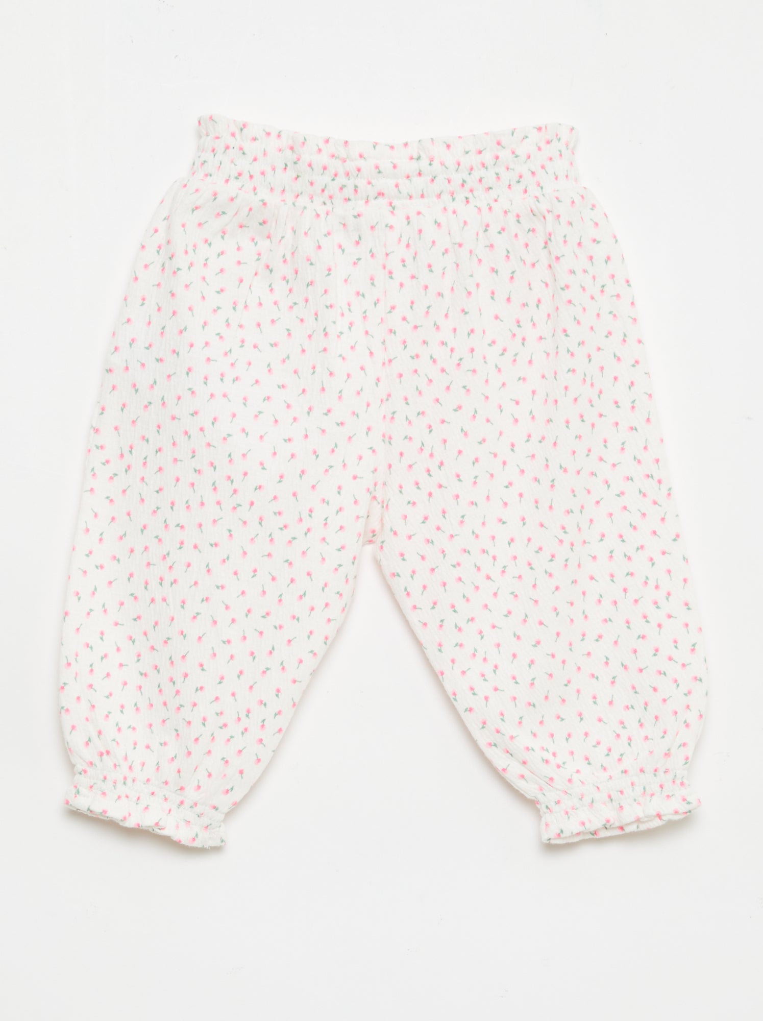 Pantalon Sarouel en jersey de coton - Blanc (FNT06_1)
