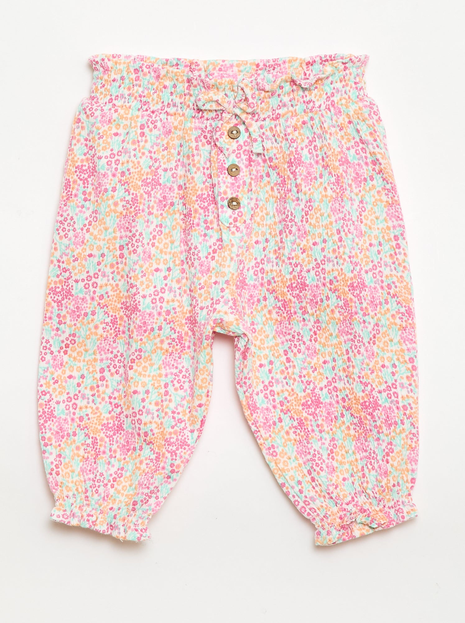 Pantalon Sarouel en jersey de coton - Blanc (FNT06_3)