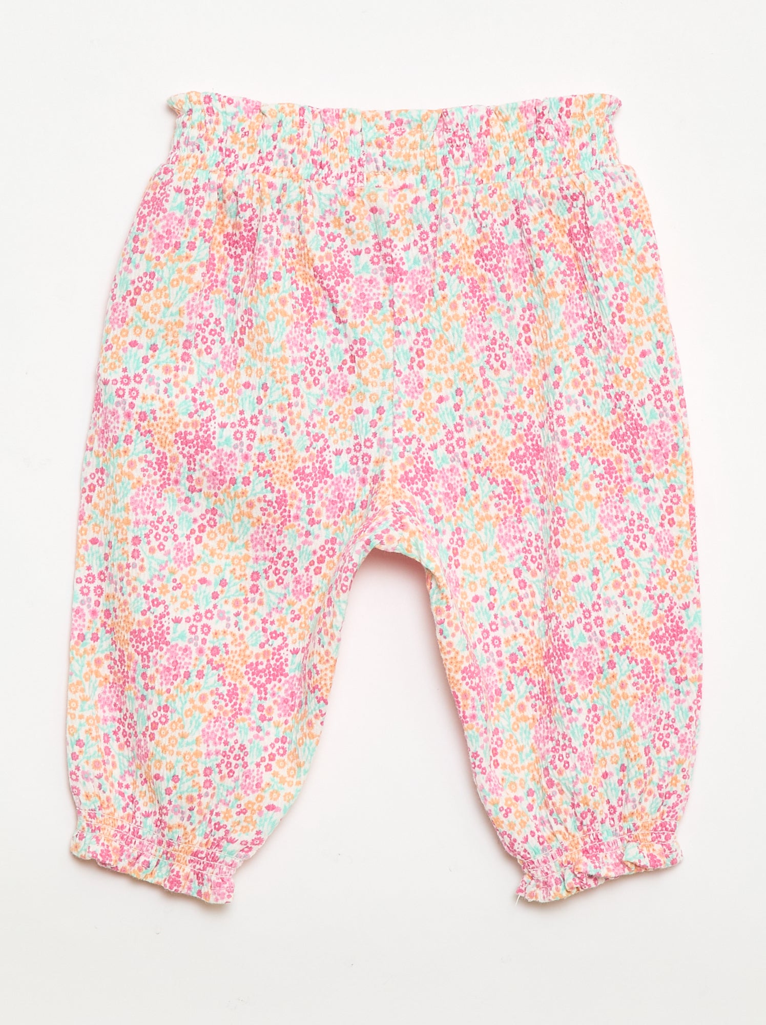 Pantalon Sarouel en jersey de coton - Blanc (FNT06_3)