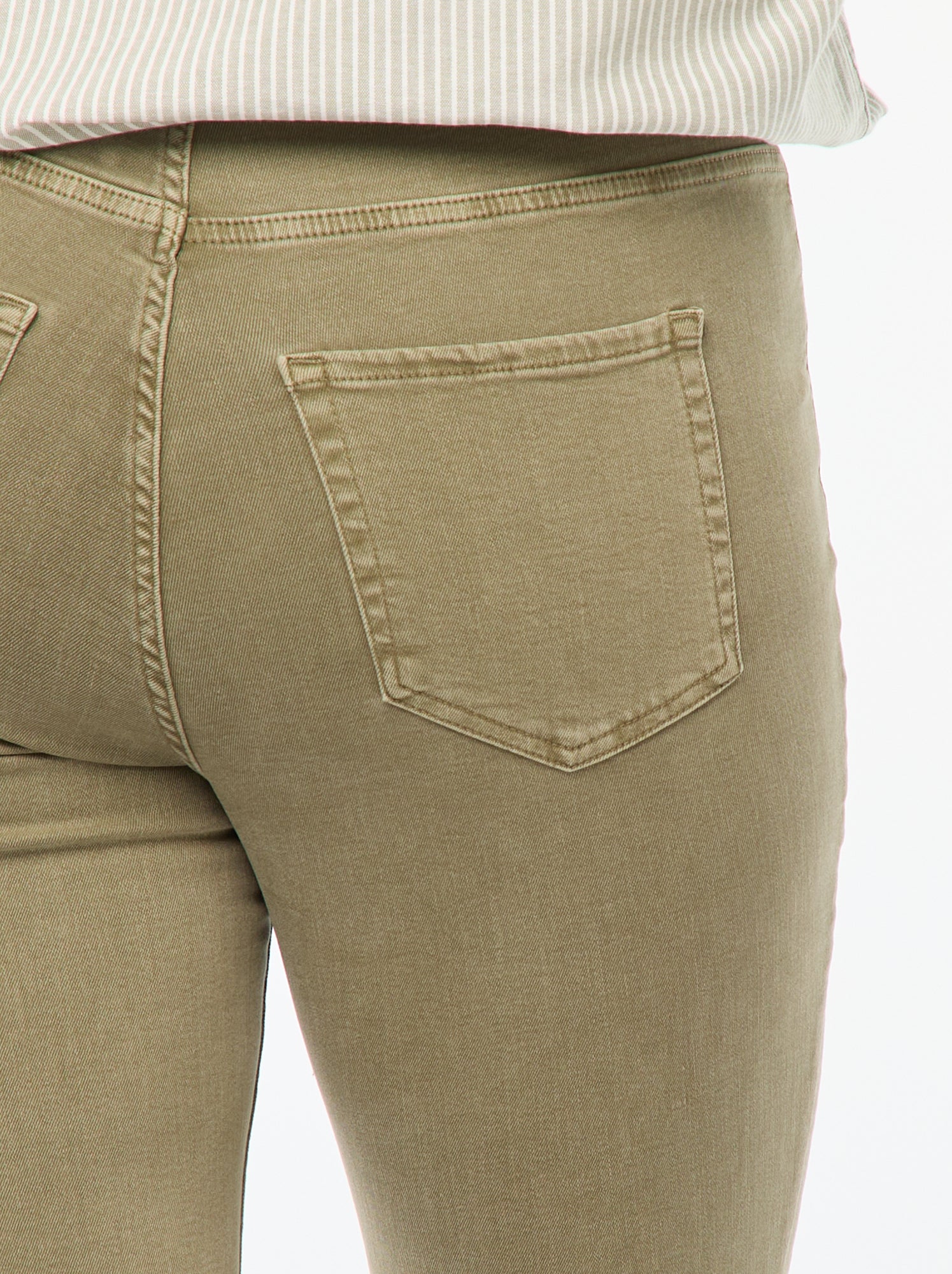 Pantalon skinny taille haute - Kaki