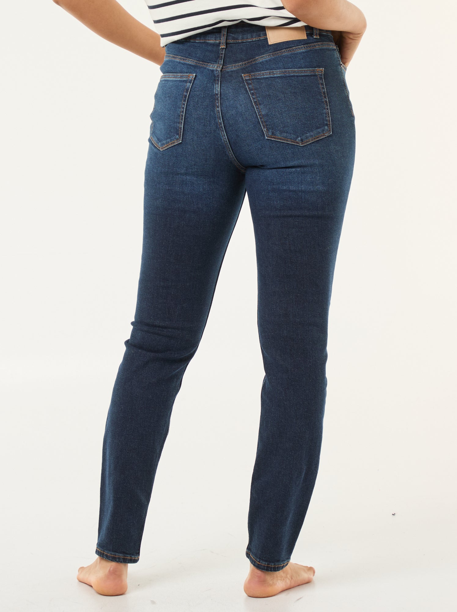 Pantalon slim en denim - L30 - Brut