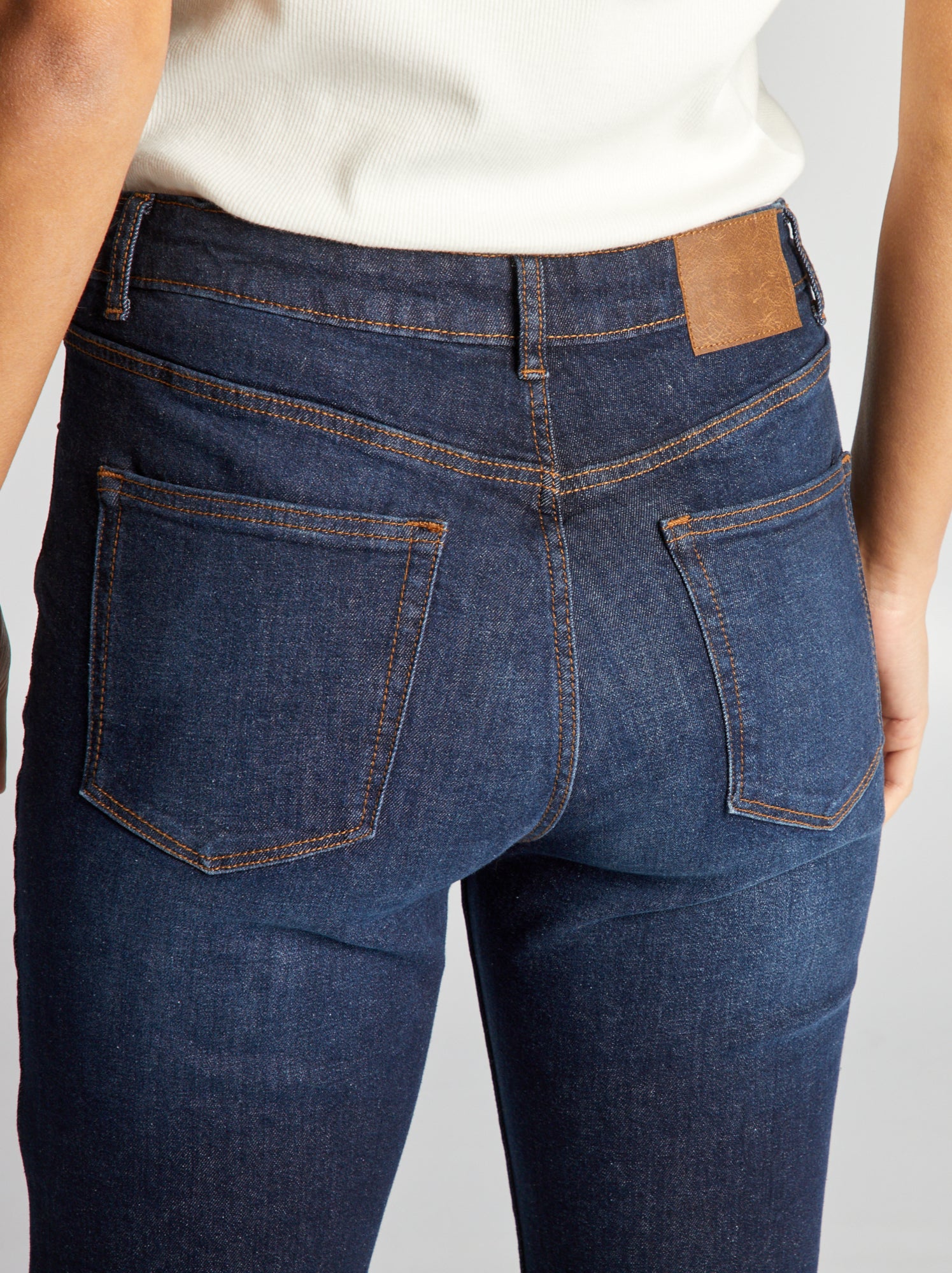 Pantalon slim en denim - L30 - Brut