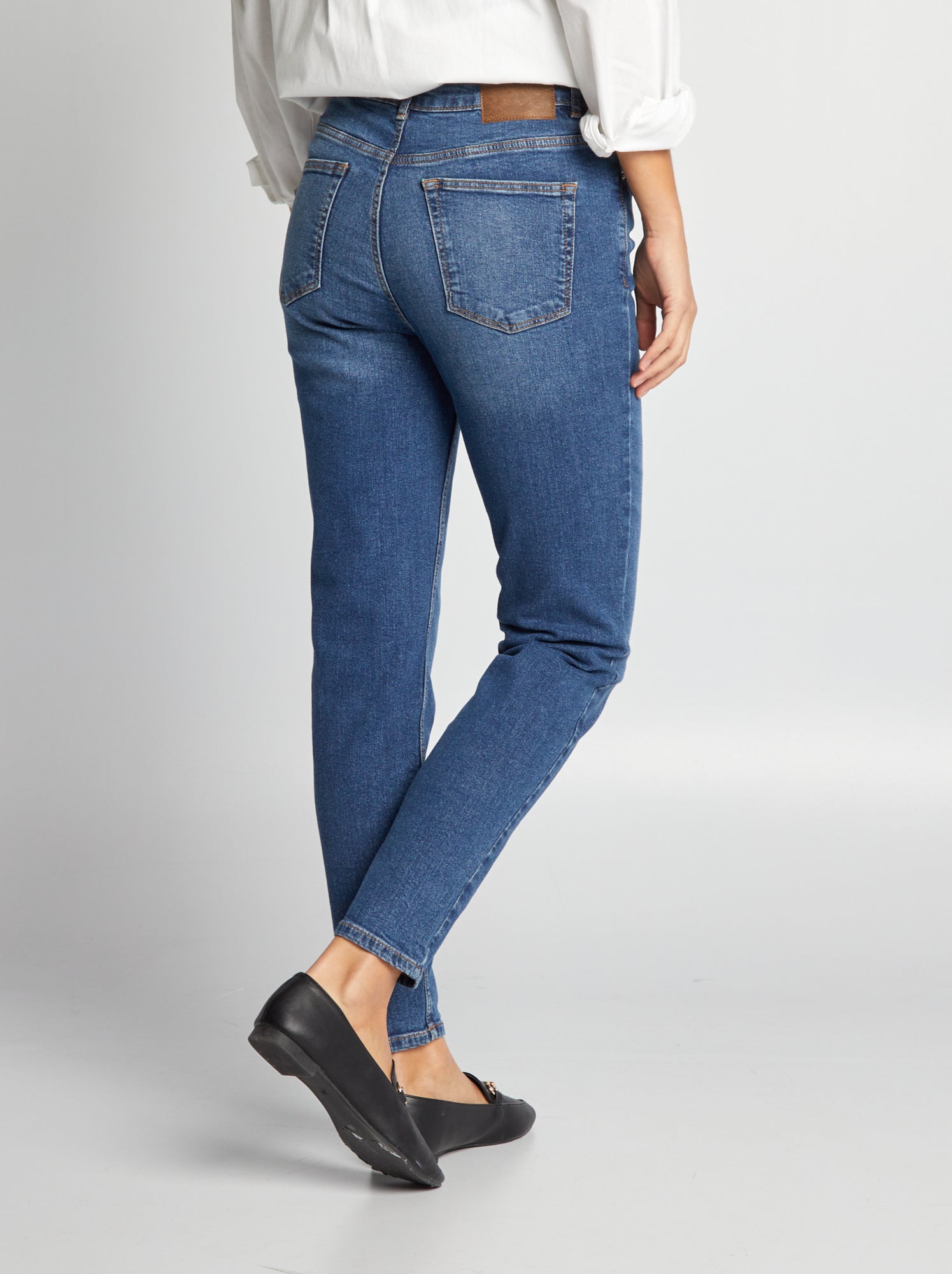 Pantalon slim en denim - L30 - Stone