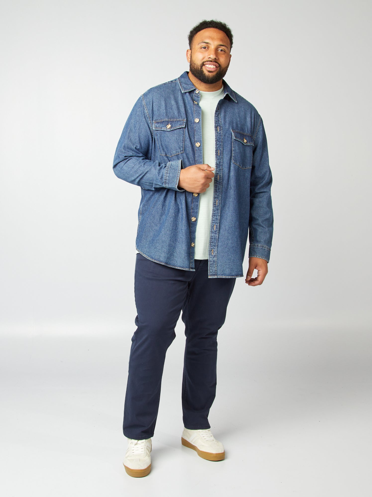 Pantalon slim - L30 - bleu marine
