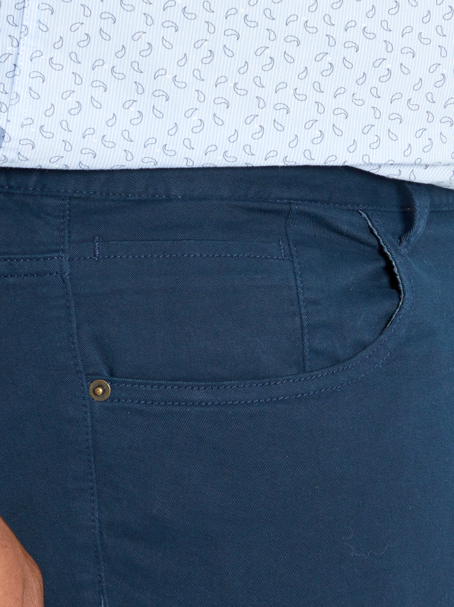 Pantalon slim - L32 - Bleu marine