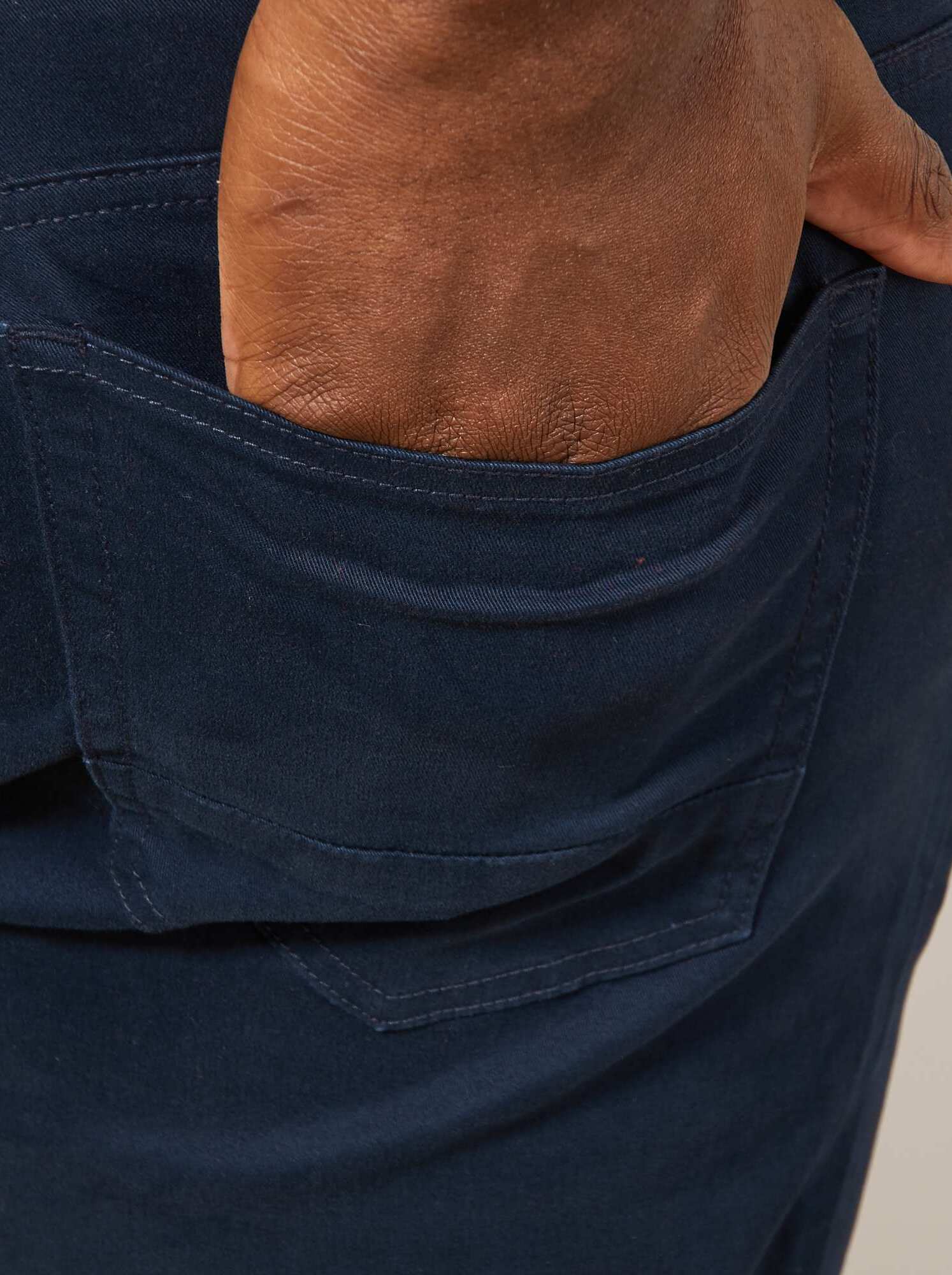 Pantalon slim - L32 - Bleu marine