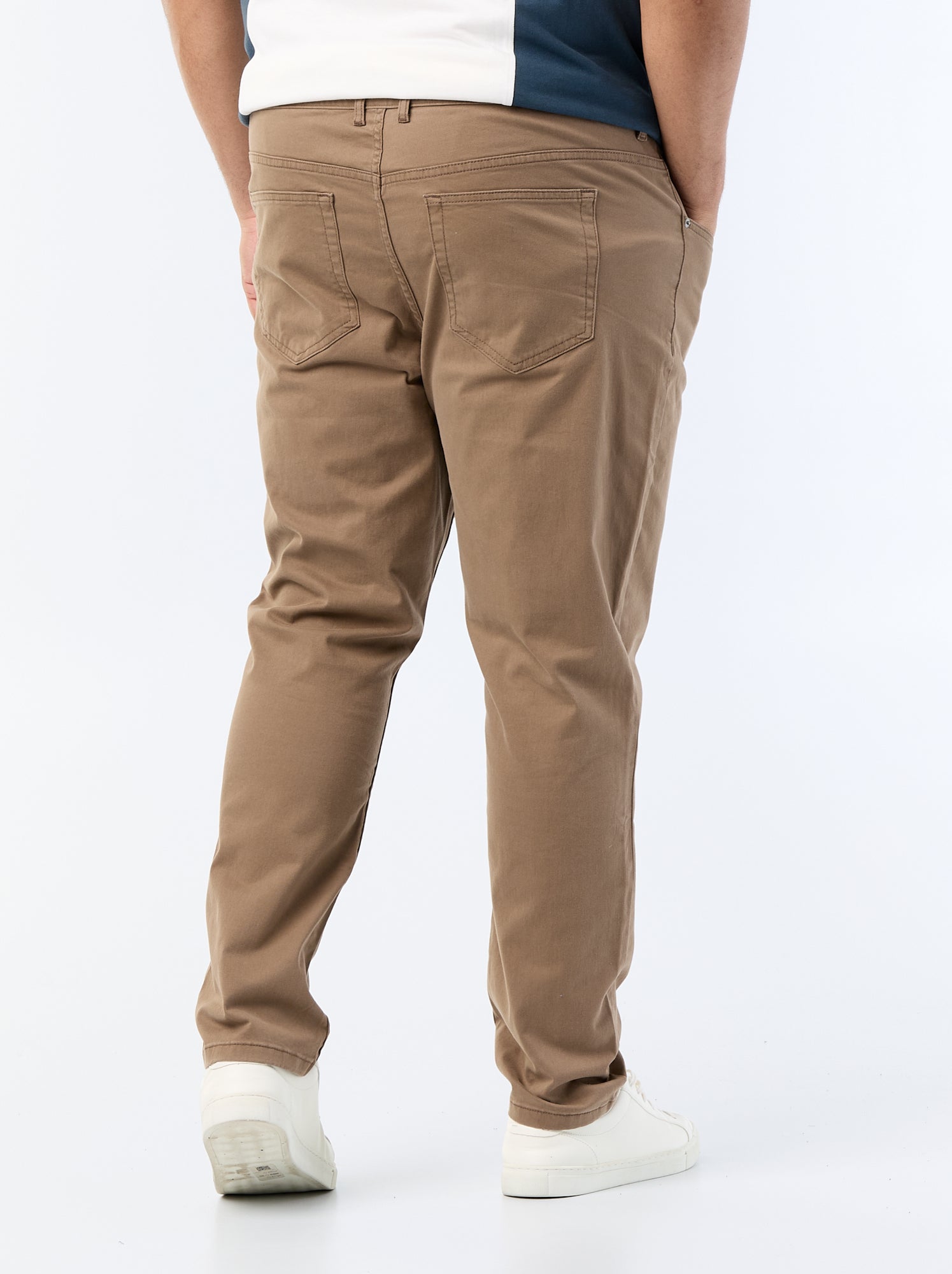 Pantalon slim - L32 - Marron