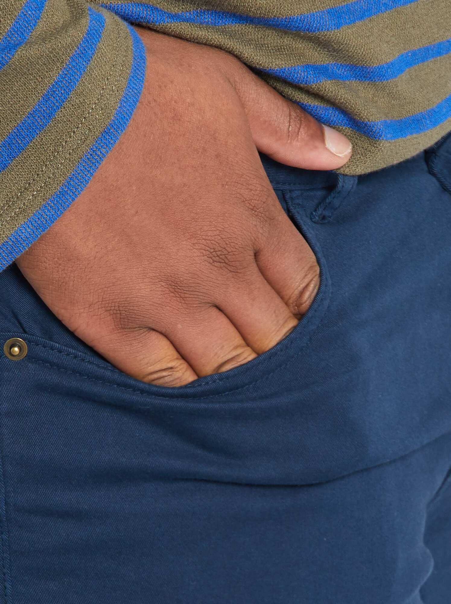 Pantalon slim - L34 - bleu marine