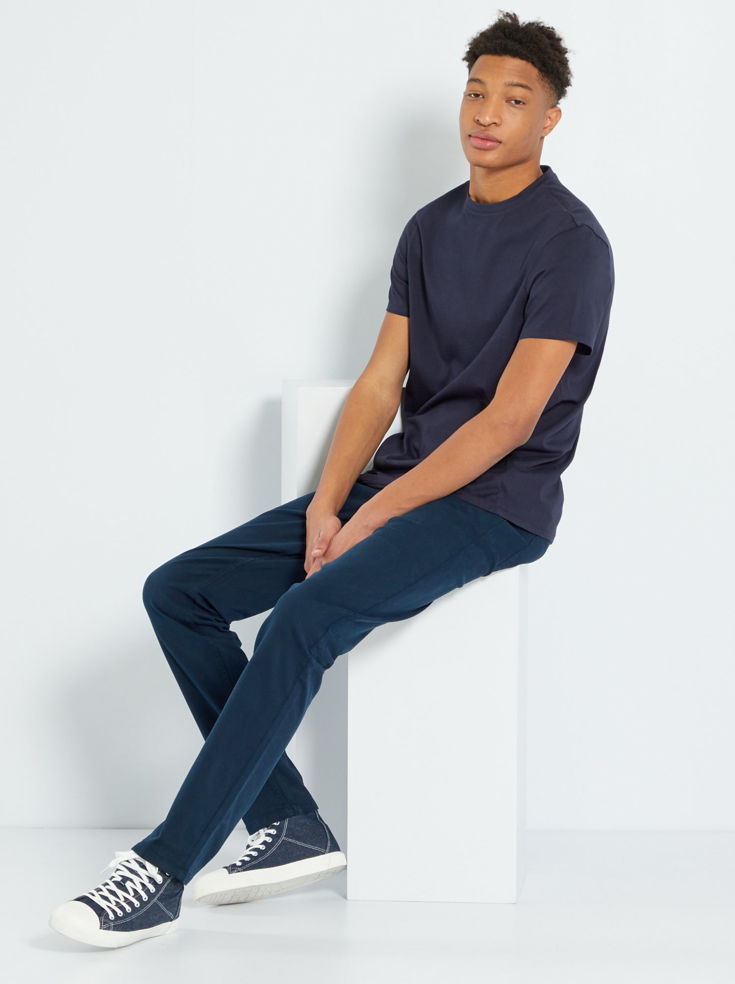 Pantalon slim L38 + de 2m - Bleu marine