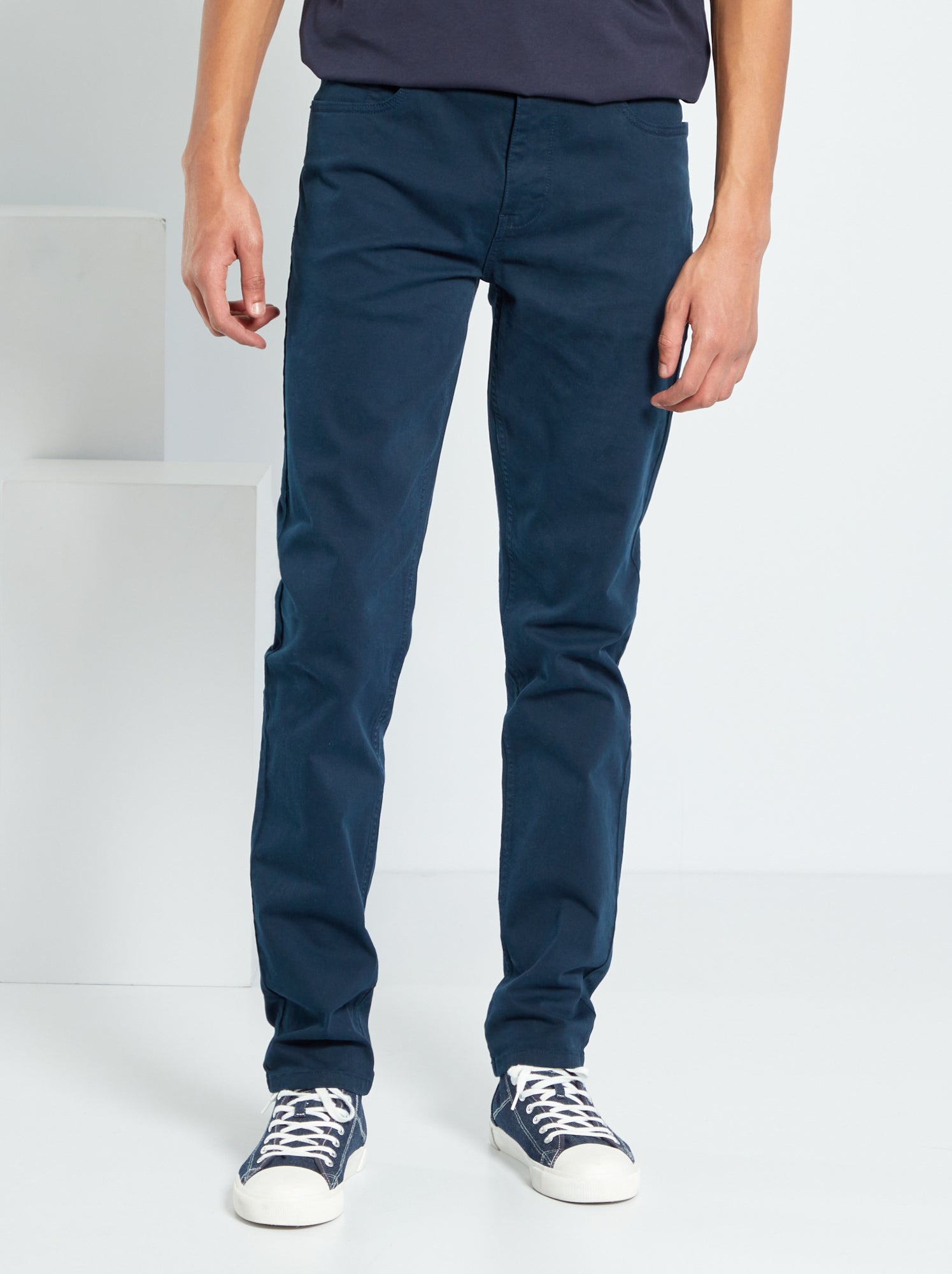 Pantalon slim L38 + de 2m - Bleu marine