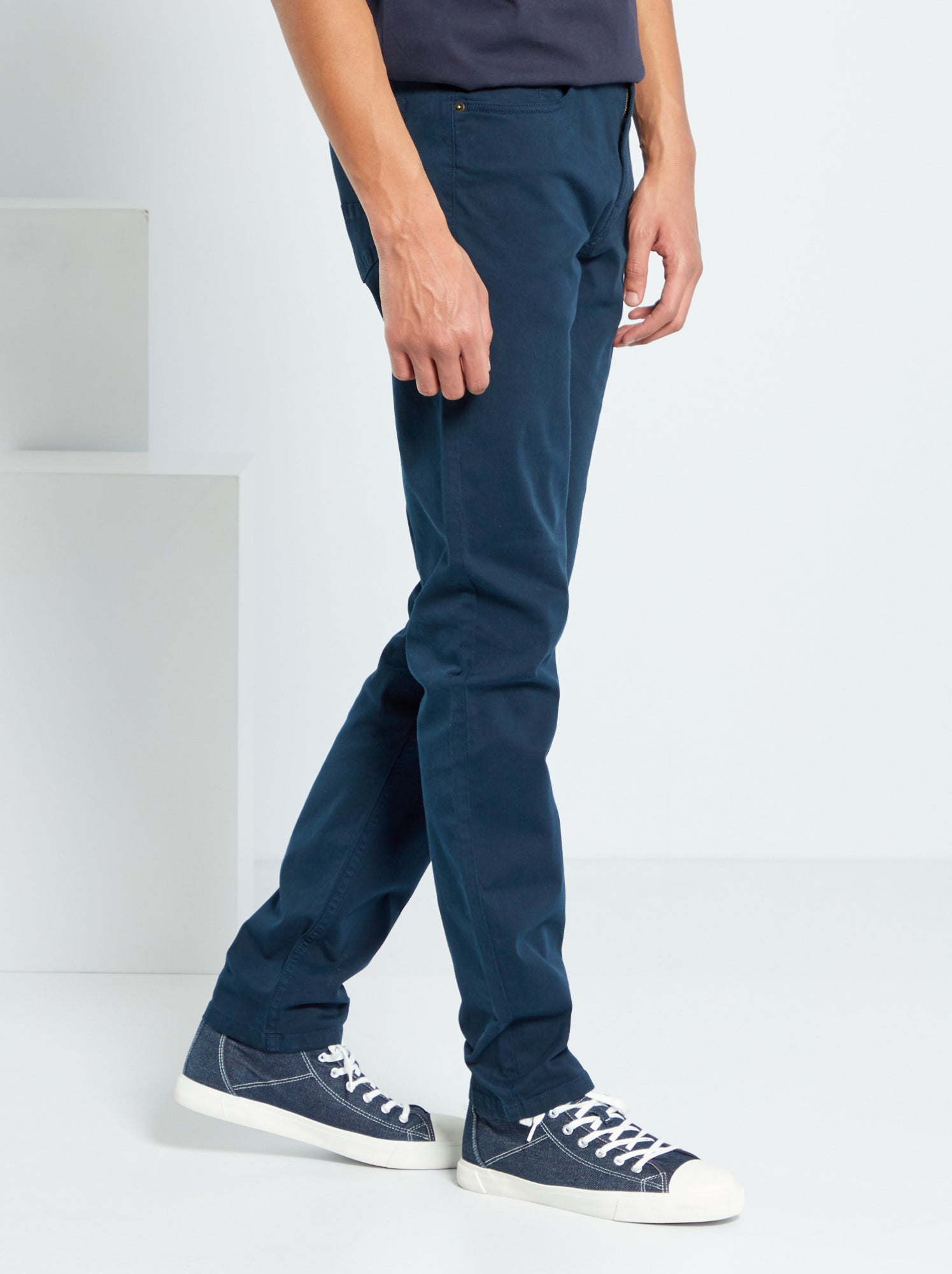 Pantalon slim L38 + de 2m - Bleu marine