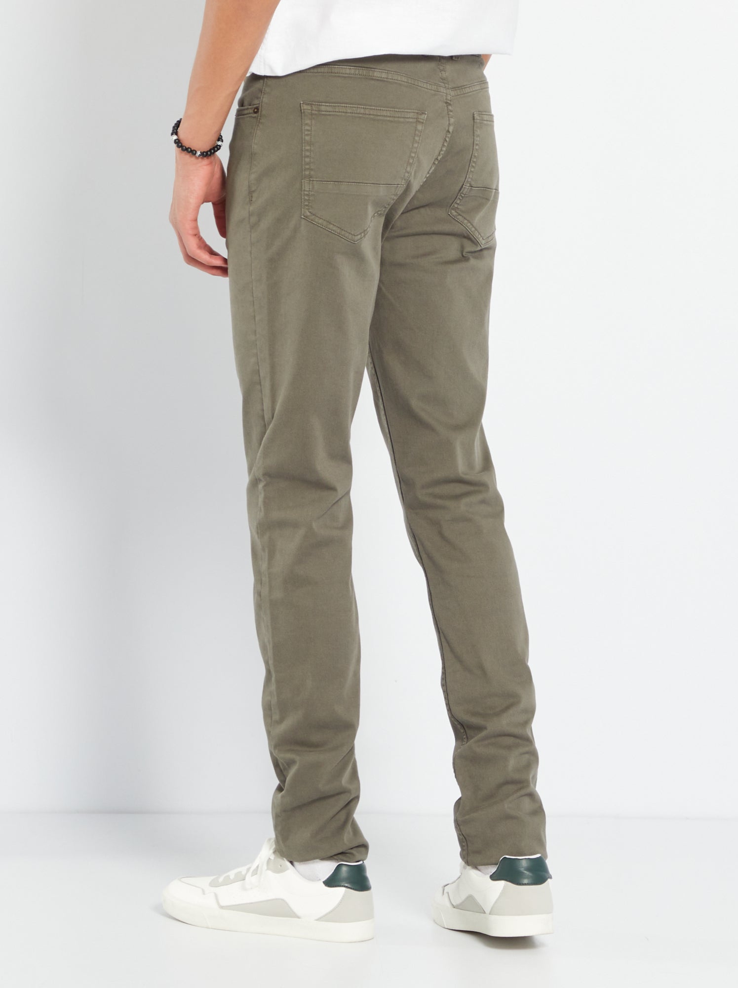 Pantalon slim L38 + de 2m - Kaki clair