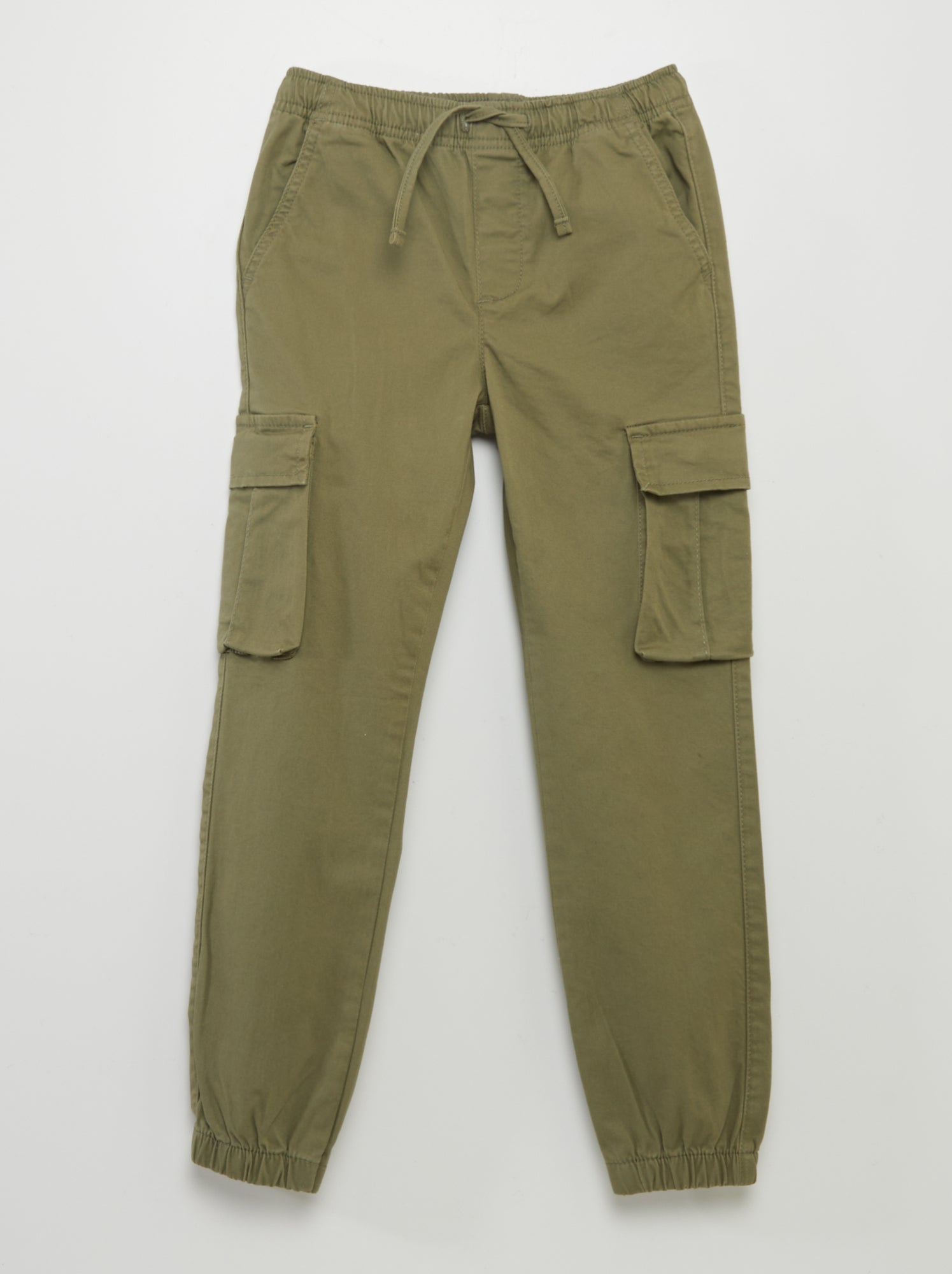 Pantalon stretch multipoches - Vert