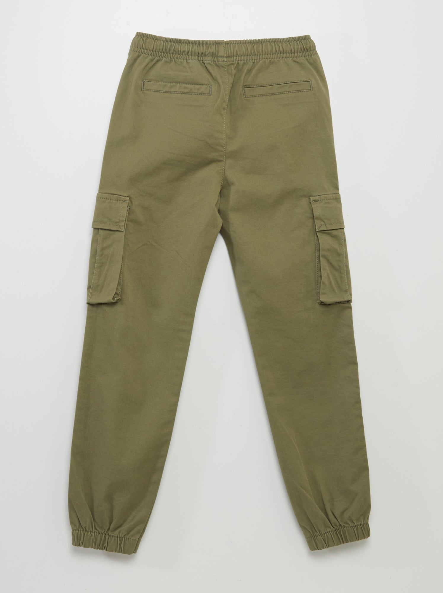 Pantalon stretch multipoches - Vert