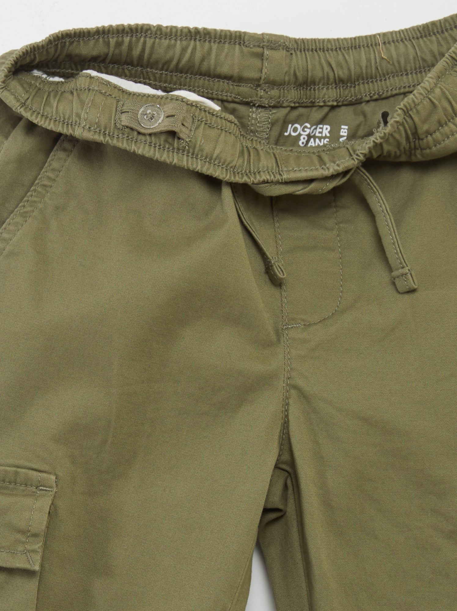 Pantalon stretch multipoches - Vert