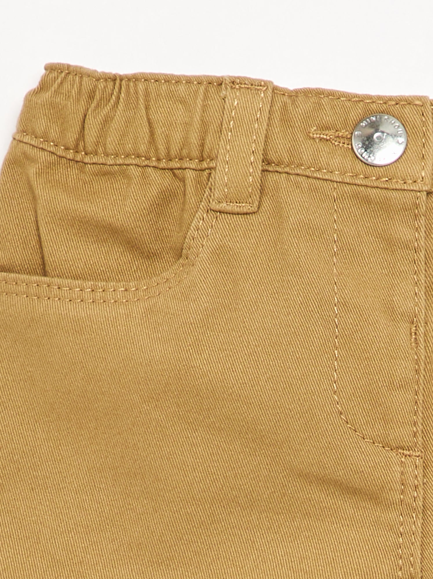 Pantalon uni base volantée - Vert