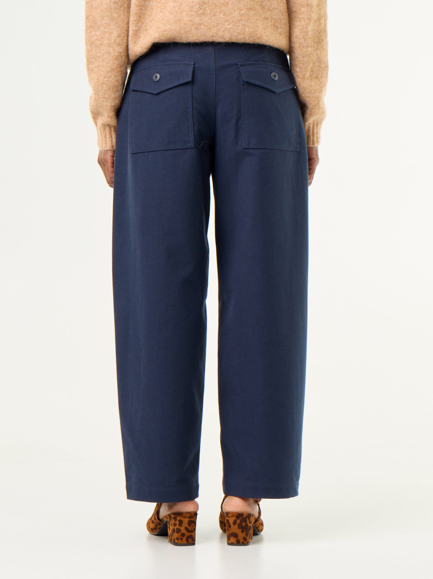 Pantalon uni forme large - Bleu