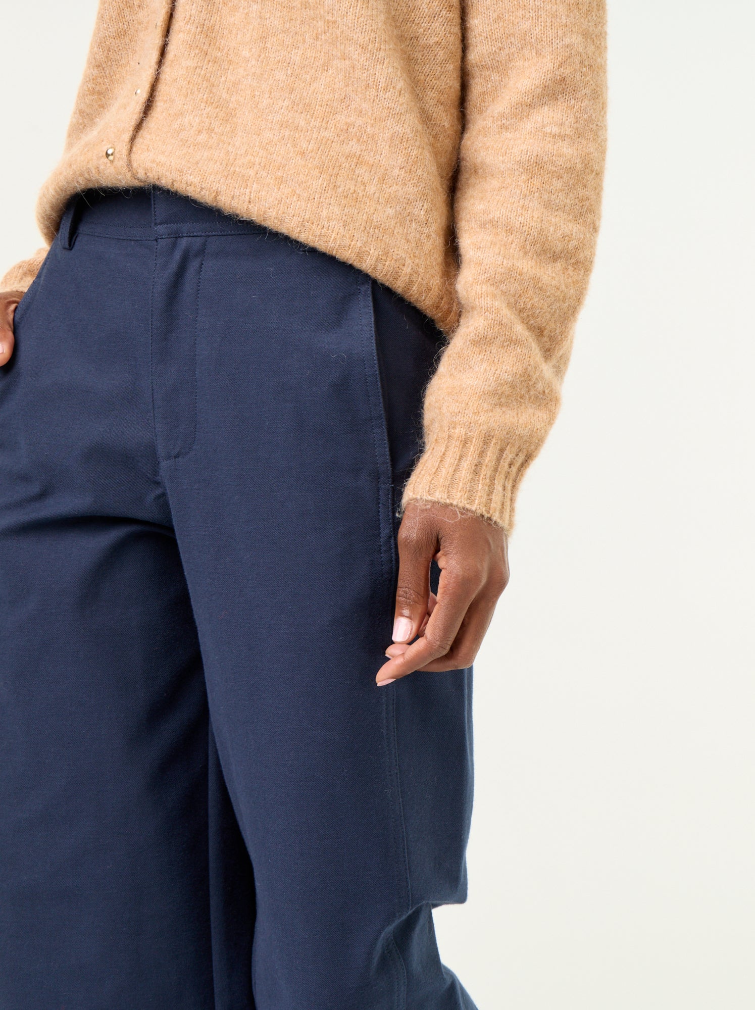 Pantalon uni forme large - Bleu